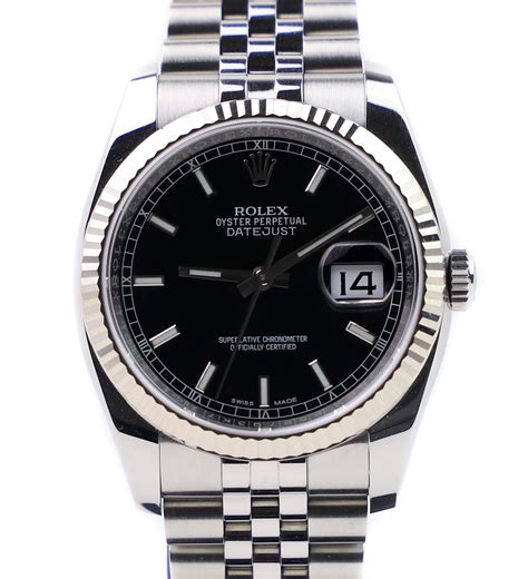 rolex datejust black and silver dial|rolex datejust 36mm black dial.